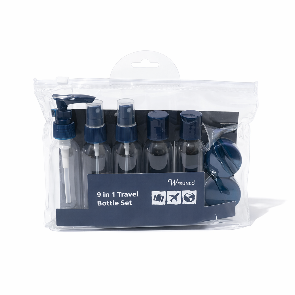 Kit de Viaje Rellenable 9 en 1