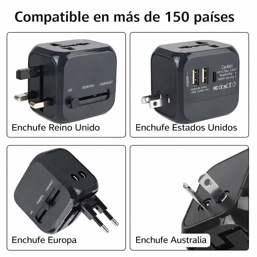 Adaptador de cargador de viaje