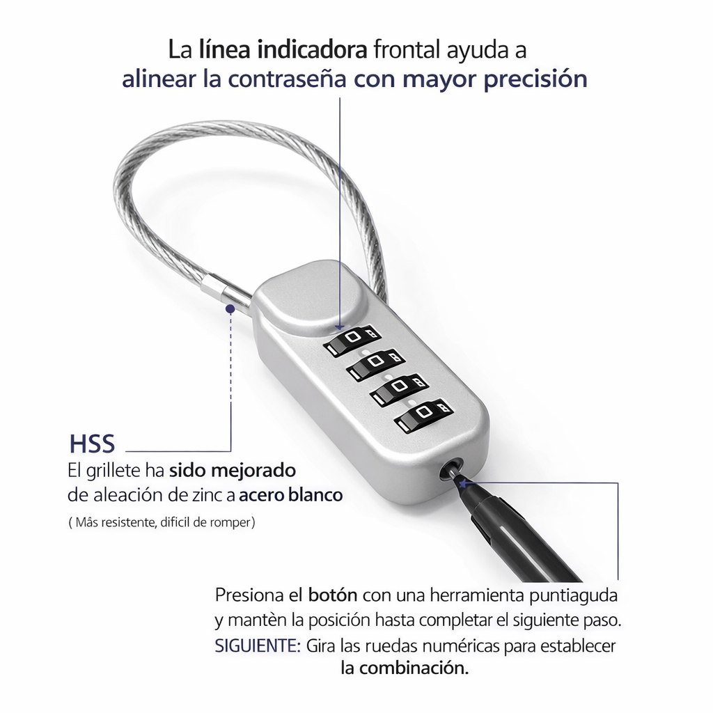 Candado para mochilas